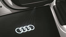 Светодиодная подсветка кольца Audi в двери. Комплект из двух плафонов 4G0052133G