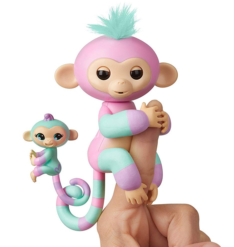 Оригинал интерактивная обезьянка маленькая Чанси и Эшли WowWee FingerlНет в наличии