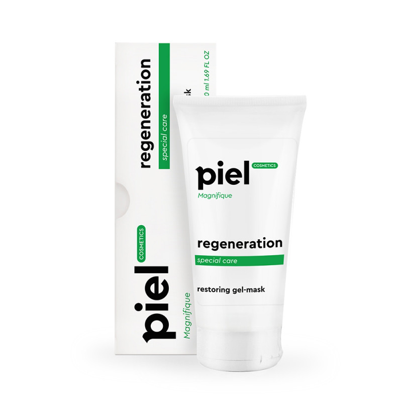 

PIEL Specialiste REGENERATION Piel Cosmetics. Регенерирующая гель-маска для лица. Обновленная и гладкая кожа.