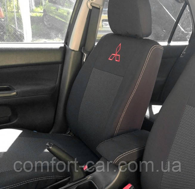 

Чехлы в салон Mitsubishi Lancer X Sportback с 2008 г. EMC Elegant