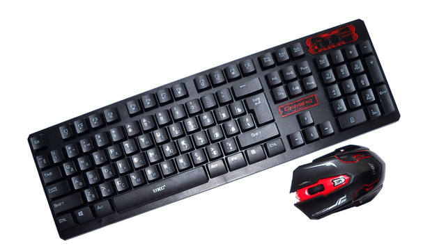 Беспроводная игровая клавиатура и мышь для компьютера UKC HK-6500