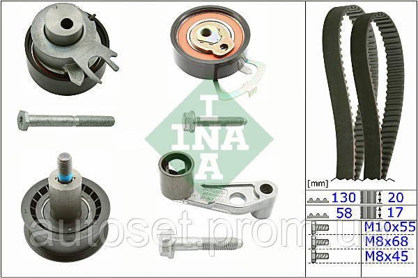 

Роликовый модуль натяжителя ремня на AUDI/SEAT/SKODA/VW