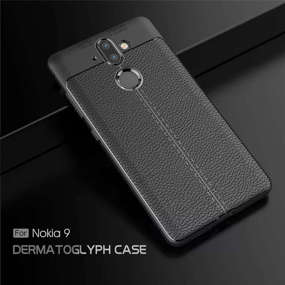

Кожаный противоударный чехол бампер для Nokia 8 Sirocco
