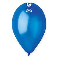 Воздушные шары синие металлик 28 см  Gemar Италия  5 шт