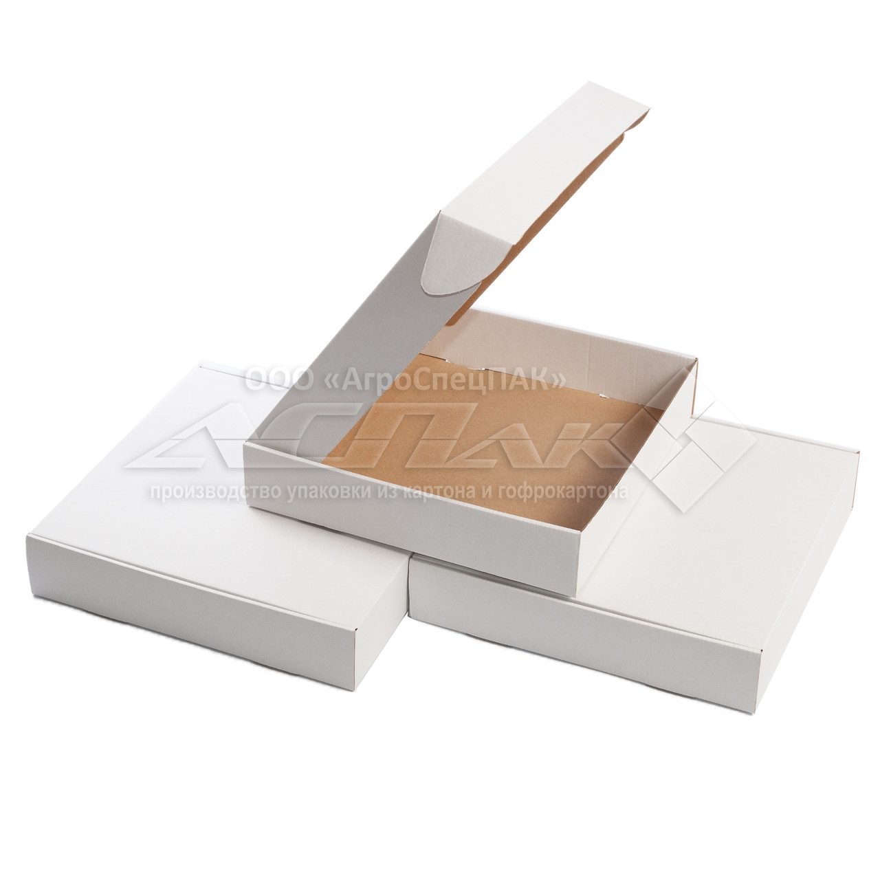 Картонные коробки 360*300*60 белые: продажа, , оптом, цена в .