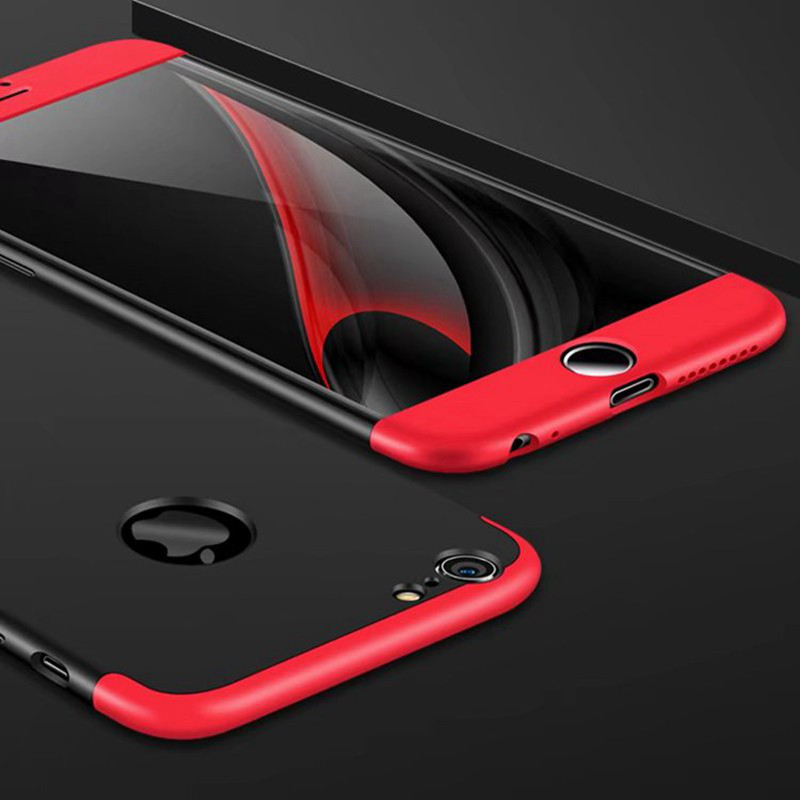 

Чехол GKK 360 для Iphone 6 Plus / 6s Plus Бампер оригинальный с вырезом black+red, Черный + красный