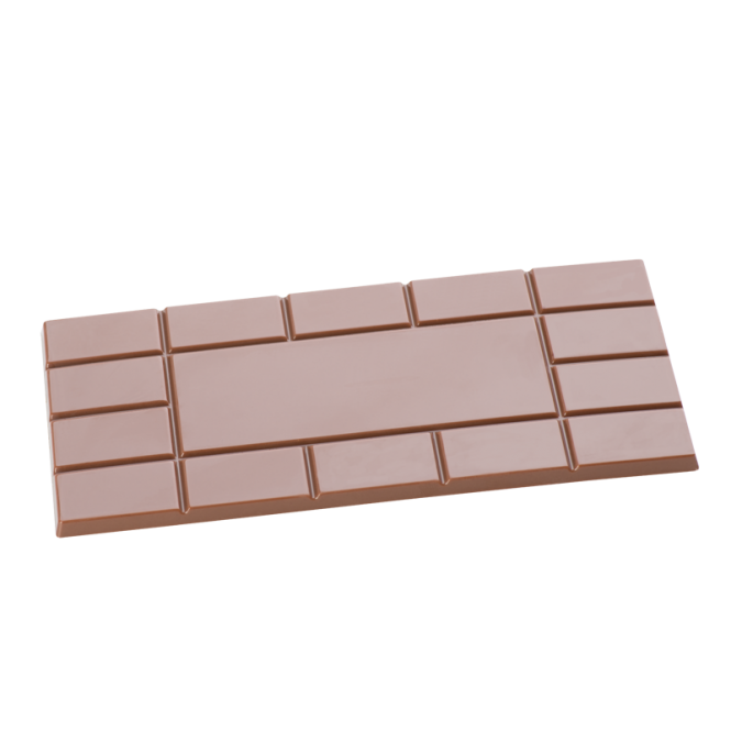 Профессиональные поликарбонатные формы для плиточного  шоколада "Таблетка" 100 г