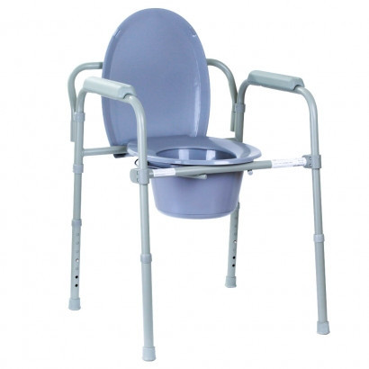 Кресло для биотуалета с поручнями