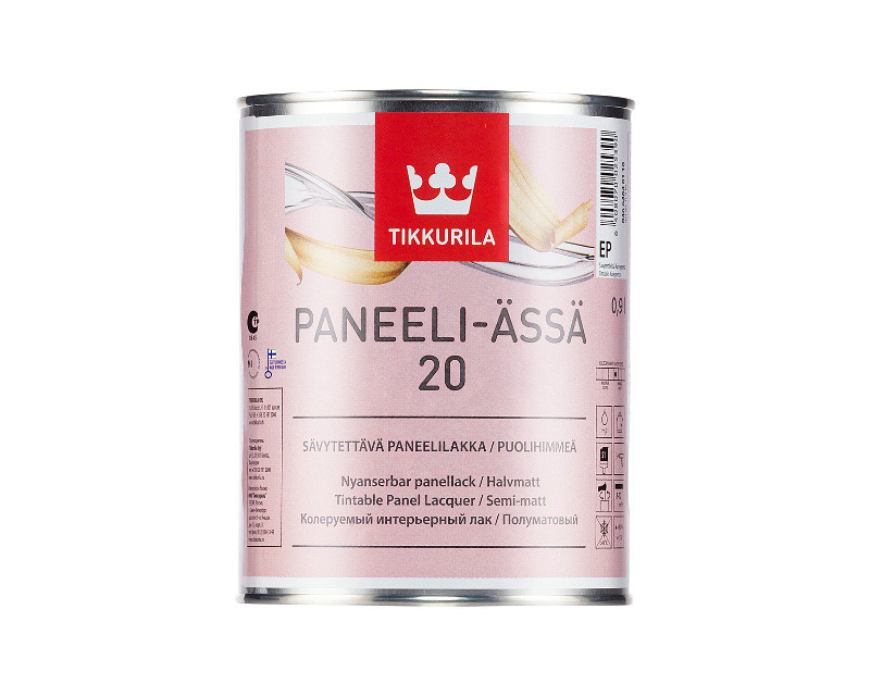 

Лак акриловый TIKKURILA PANEELI-ÄSSÄ 20 панельный полуматовый 0,9л