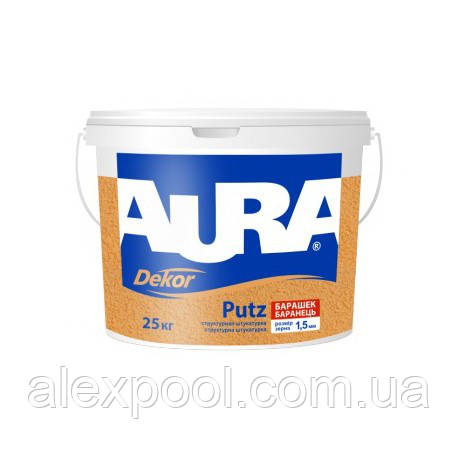 

Aura Dekor Putz K15 "Барашек" 25 кг Штукатурка акриловая структурная, модифицированная силиконом, Зерно1,5 мм, Белый