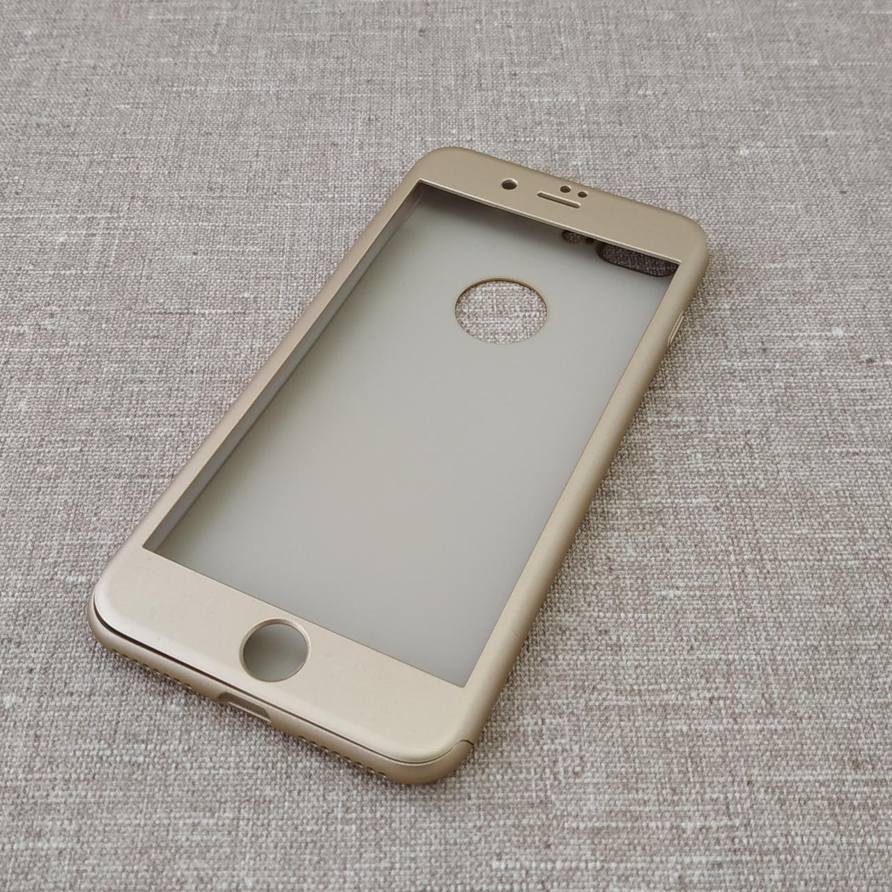 

Чехол iPaky 360+стекло iPhone 8 Plus/7 Plus gold
