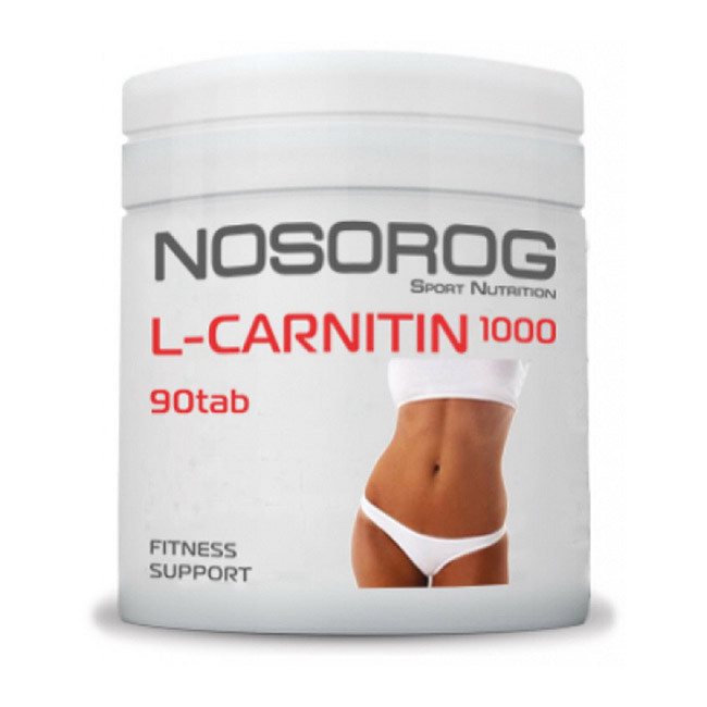 Карнитин жиросжигатель Nosorog Nutrition L-Carnitin 1000 90 таблеток