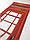 Наклейка на двері Телефонна будка повнокольоровий вінілова плівка ПВХ декор дверей скинали 65*200 см, фото 2