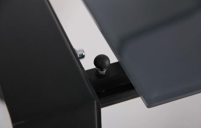 Стол обеденный раскладной Санторини B179-70 черный/стекло антрацит (фото 11)