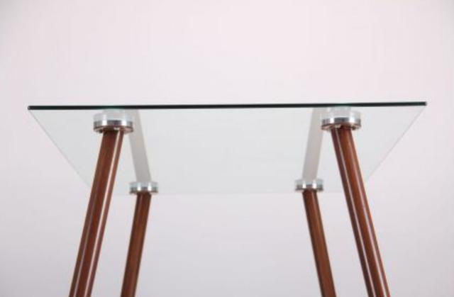Стол обеденный Умберто DT-1633 орех/стекло прозрачное (фото 6.2)
