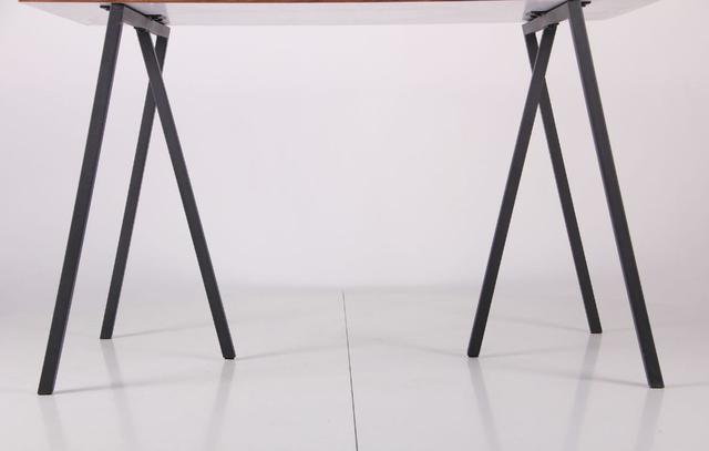 Стол обеденный Роберто DT-1720 черный/МДФ орех (фото 8)