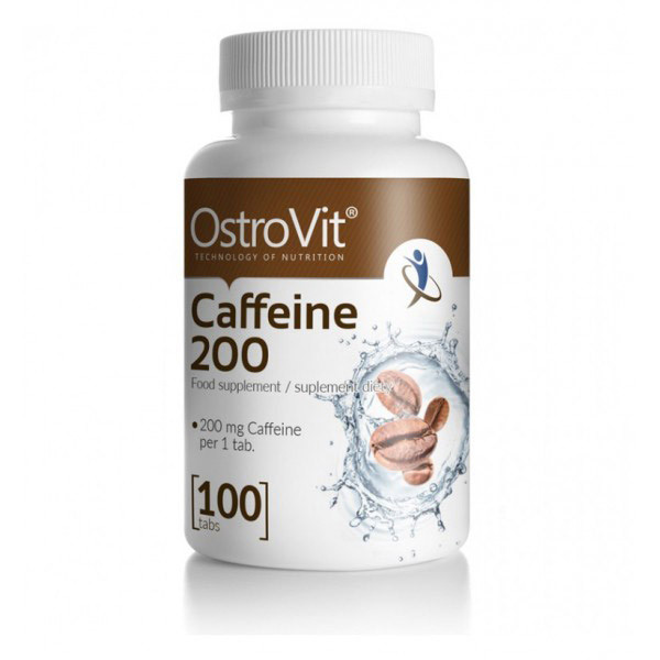 Кофеин для спортсменов (энергетик) OstroVit Caffeine 200 mg 100 таблет