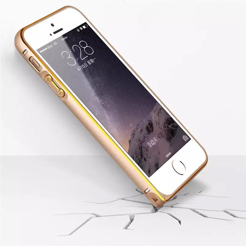 

Металлический бампер для Iphone 5/5S/5SE gold, Золотистый