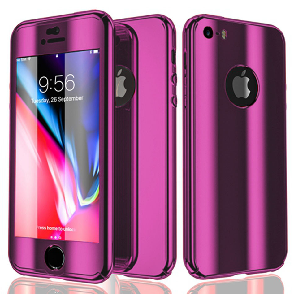 

Чехол накладка xCase на iPhone Х 360° Mirror Case фиолетовый