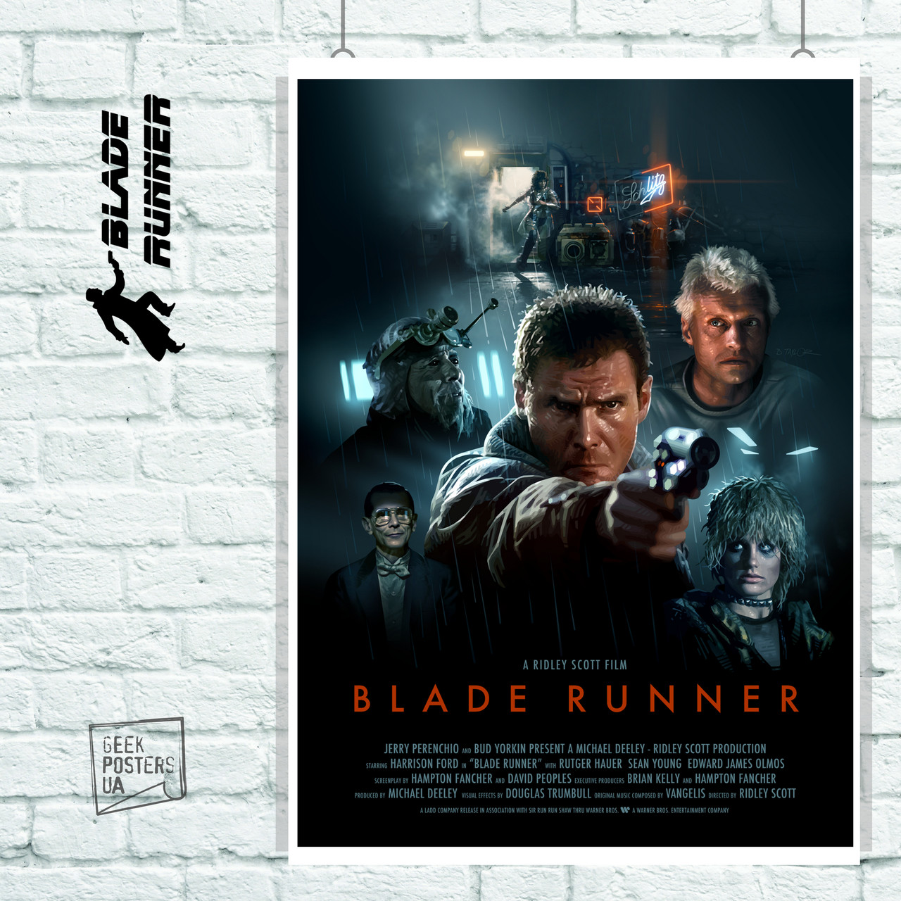 Постер Blade Runner, Бегущий по лезвию. Размер 60x42см (A2