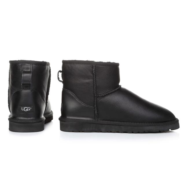 UGG Classic Mini Black Leather 