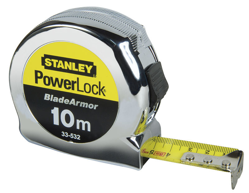 

Рулетка 10м 25мм Stanley 0-33-532 Micro Powerlock строительная будівельна