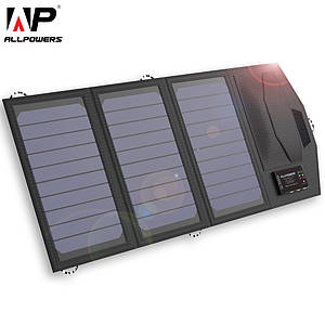 Зарядка на сонячних батареях Allpowers AP-SP-014 5 ДО 15 Вт з накопичувачем 6000 мАч