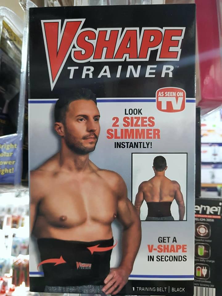 

Пояс для похудения, Vshape Trainer пояс для фитнеса утягивающий, поддерживающий, Черный