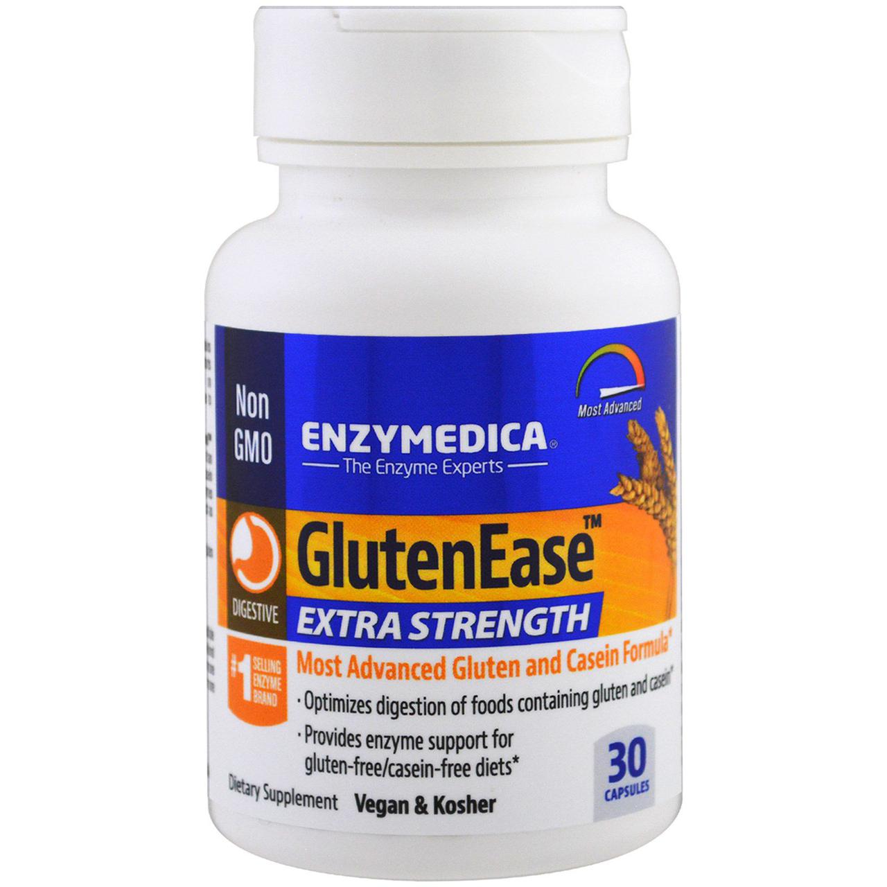 

Enzymedica, GlutenEase, супер сила, 30 шт., официальный сайт, ENZ-12010