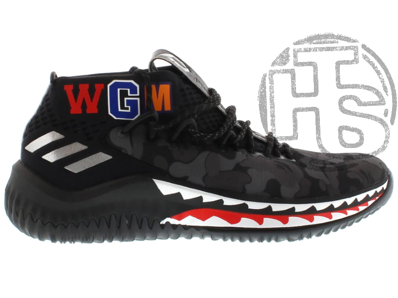 Мужские кроссовки Adidas Dame 4 x Bape Black Camo AP9975 - купить по лучшей  цене с доставкой по Украине и СНГ \