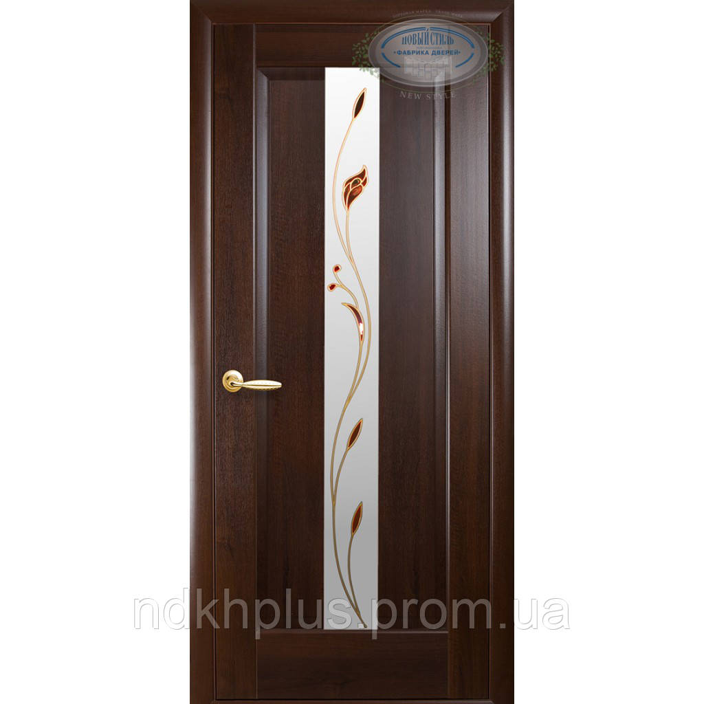 Двери межкомнатные Премьера со стеклом сатин рис.1