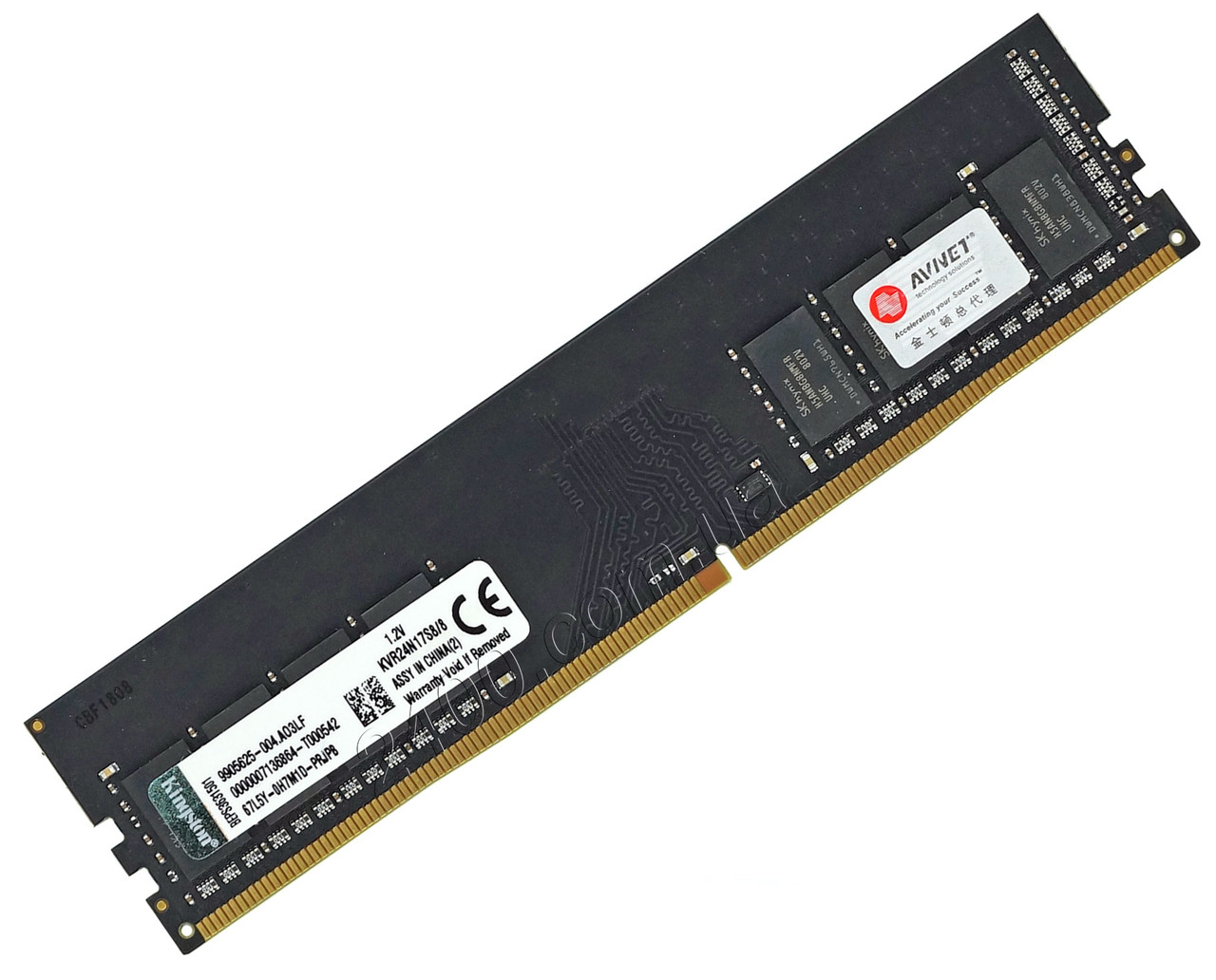 Оперативная память Kingston DDR4 8Gb 2400MHz PC4-19200 (KVR24N17S8/8
