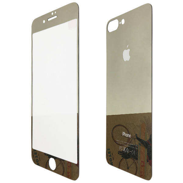 

Защитное стекло for Apple iPhone 7 Plus зеркало back/face gold