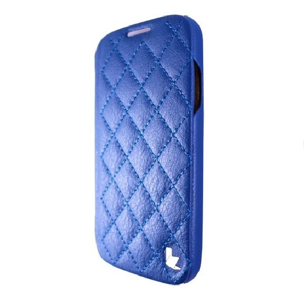 

Чехол-бампер кожа Jison Case Genuine Leather диван для Samsung S4 (blue), Синий