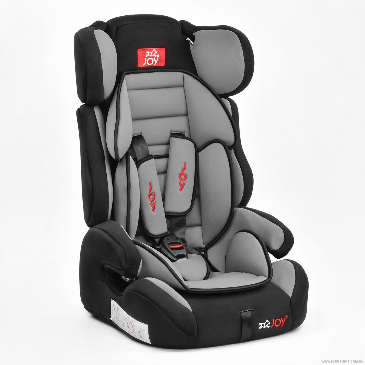 

Автокресло универсальное Е 1390 (2) Цвет чёрно-серый 9-36 кг Joy