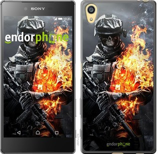 

Чехол на Sony Xperia Z5 Battlefield 3 "2937c-274-571", Серый