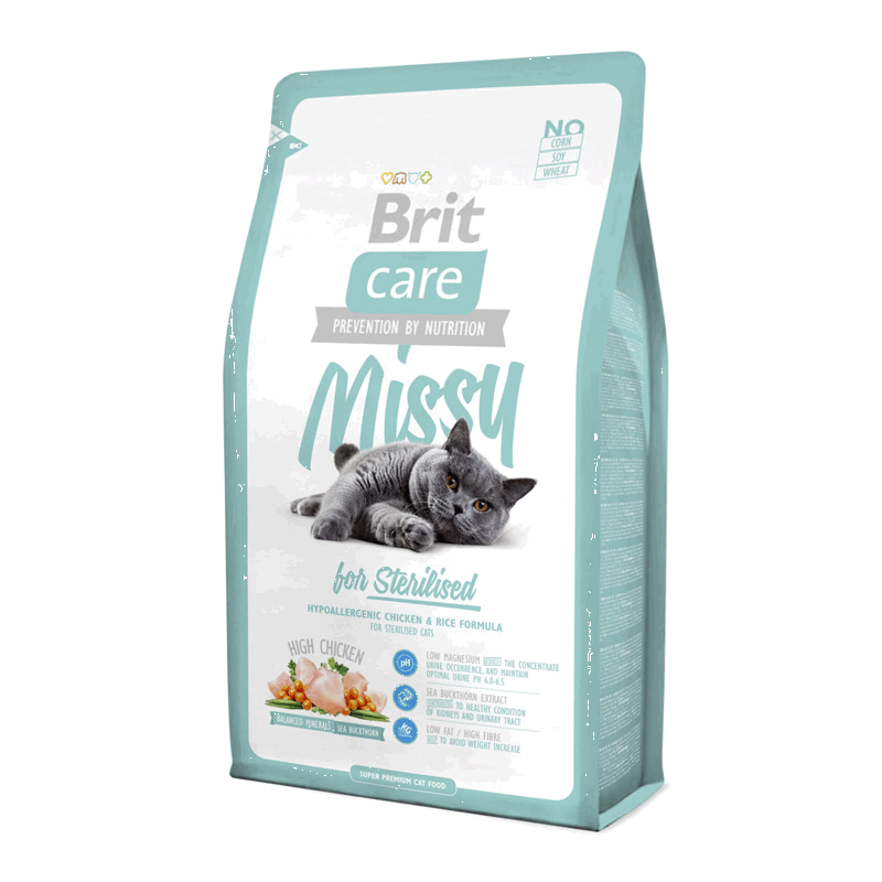 

Brit Care Cat Missy/Steril корм для стерилизованных кошек 2кг