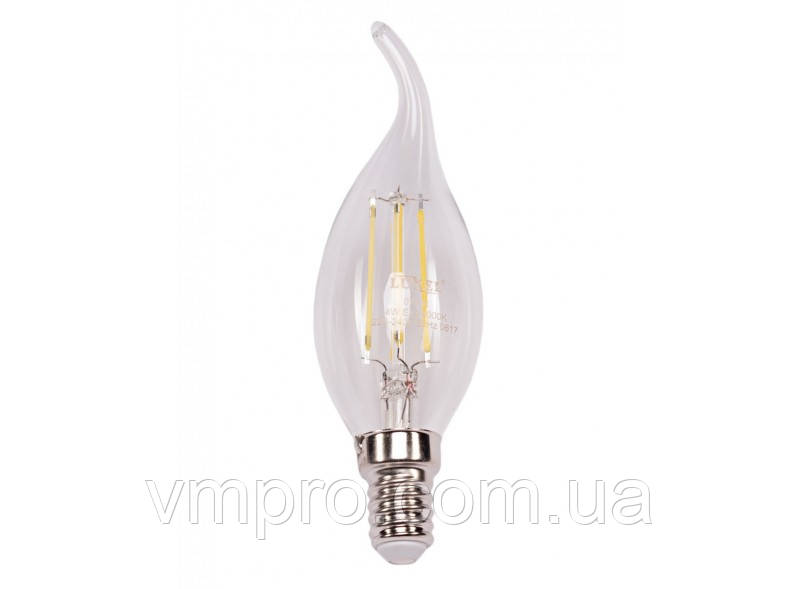Світлодіодна лампа Filament Luxel CA35 4W, 220V (074-N 4W)