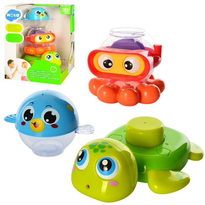 

Игра для купания 3112, пирамидка (животные), брызгалка