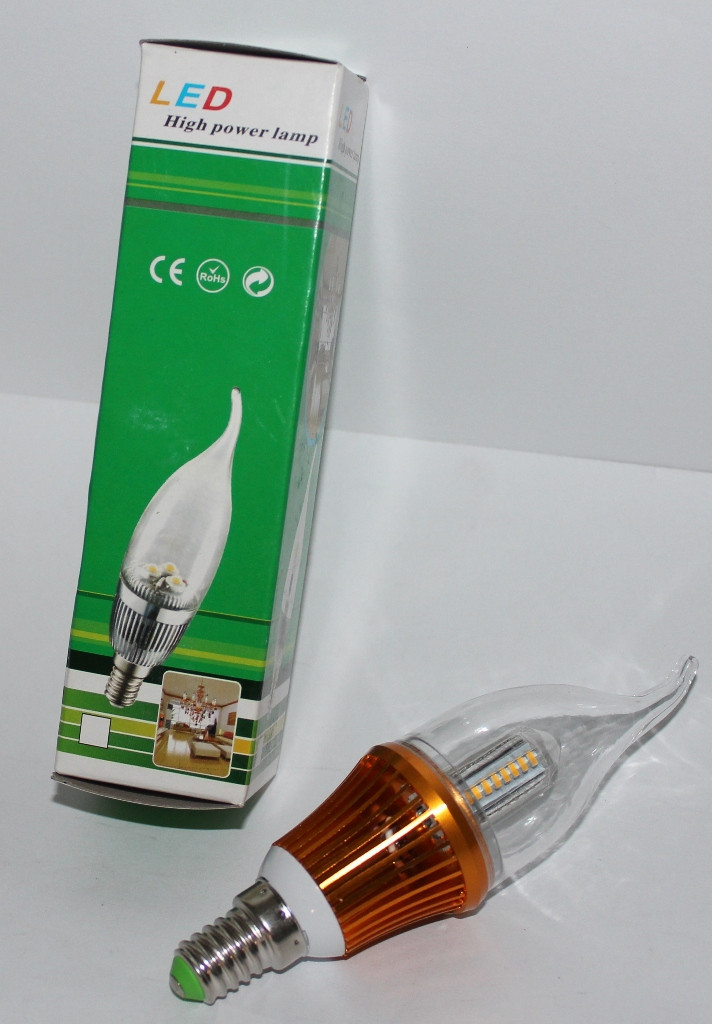 Светодиодная лампа свеча LED 220В (E14), Одесса: продажа, цена в Одессе .