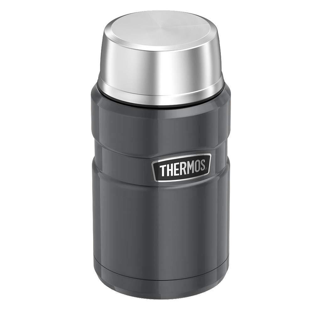 

Термос для еды без ложки металическо - серый 0,71л Thermos 173034