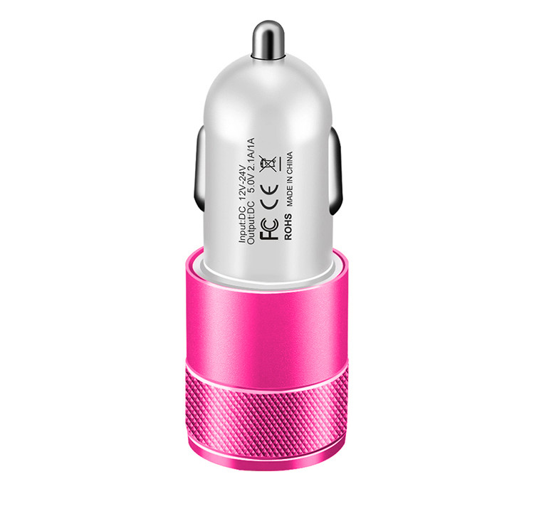 

Автомобильное зарядное устройство XOKO CC-200 2 USB, 2.1A Pink/White, Розовый