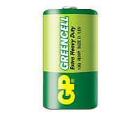Батарейка сольова GP 13G-S2 Greencell R20 D (трей)