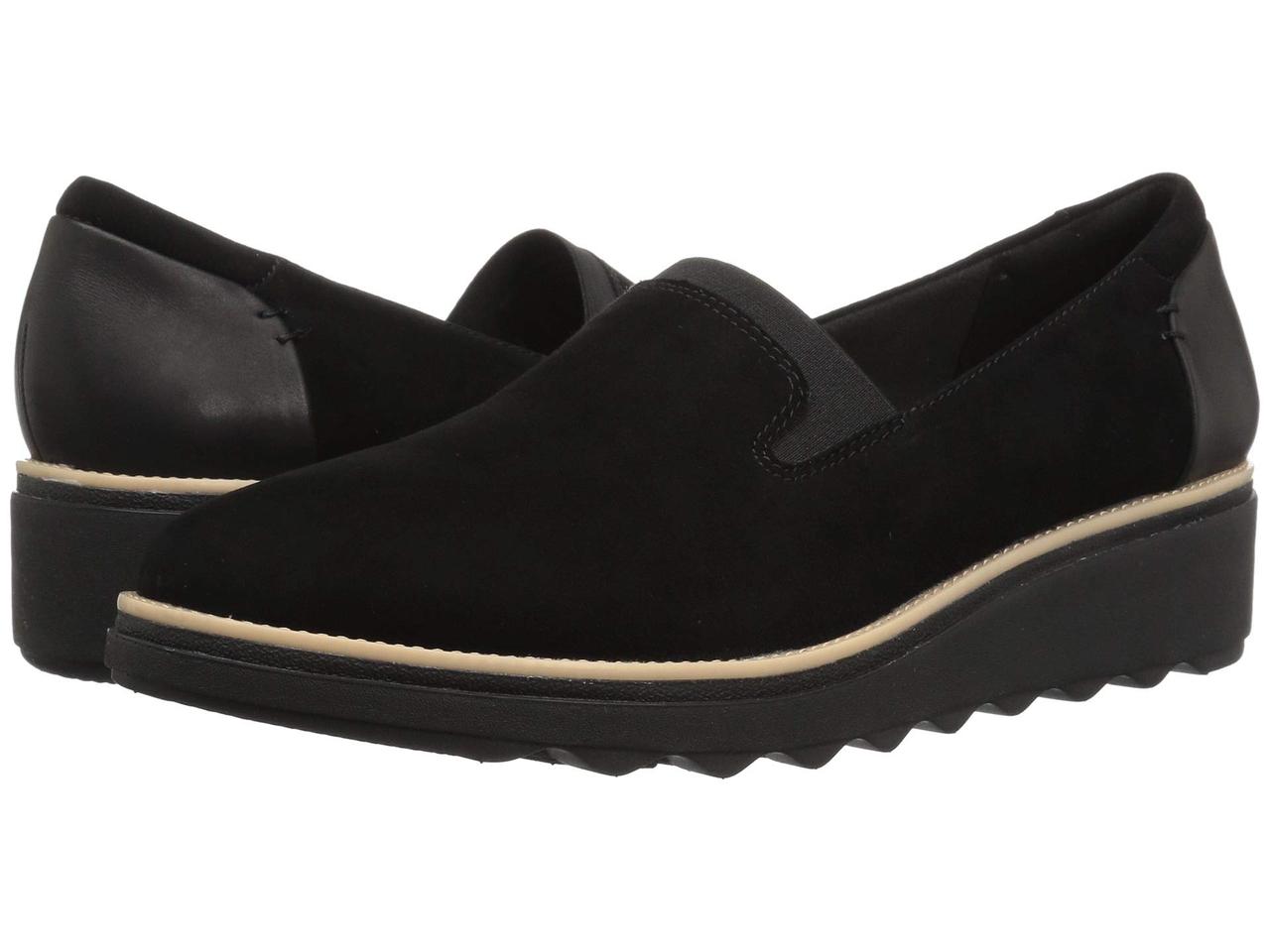 

Мокасины (Оригинал) Clarks Sharon Dolly Black Suede