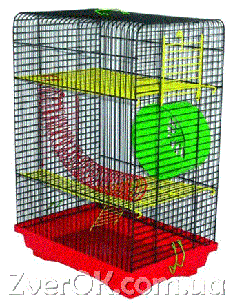 

Лори Клетка для грызунов Хомяк-4 краска/цинк