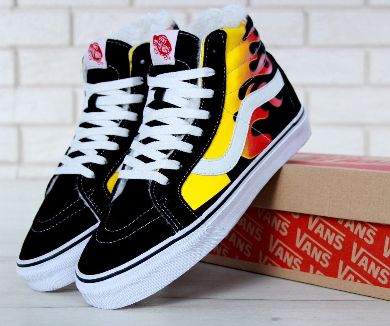 fire old skool vans