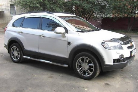 

Боковые трубы (2 шт, нерж) - Chevrolet Captiva 2006+ и 2011+ гг.