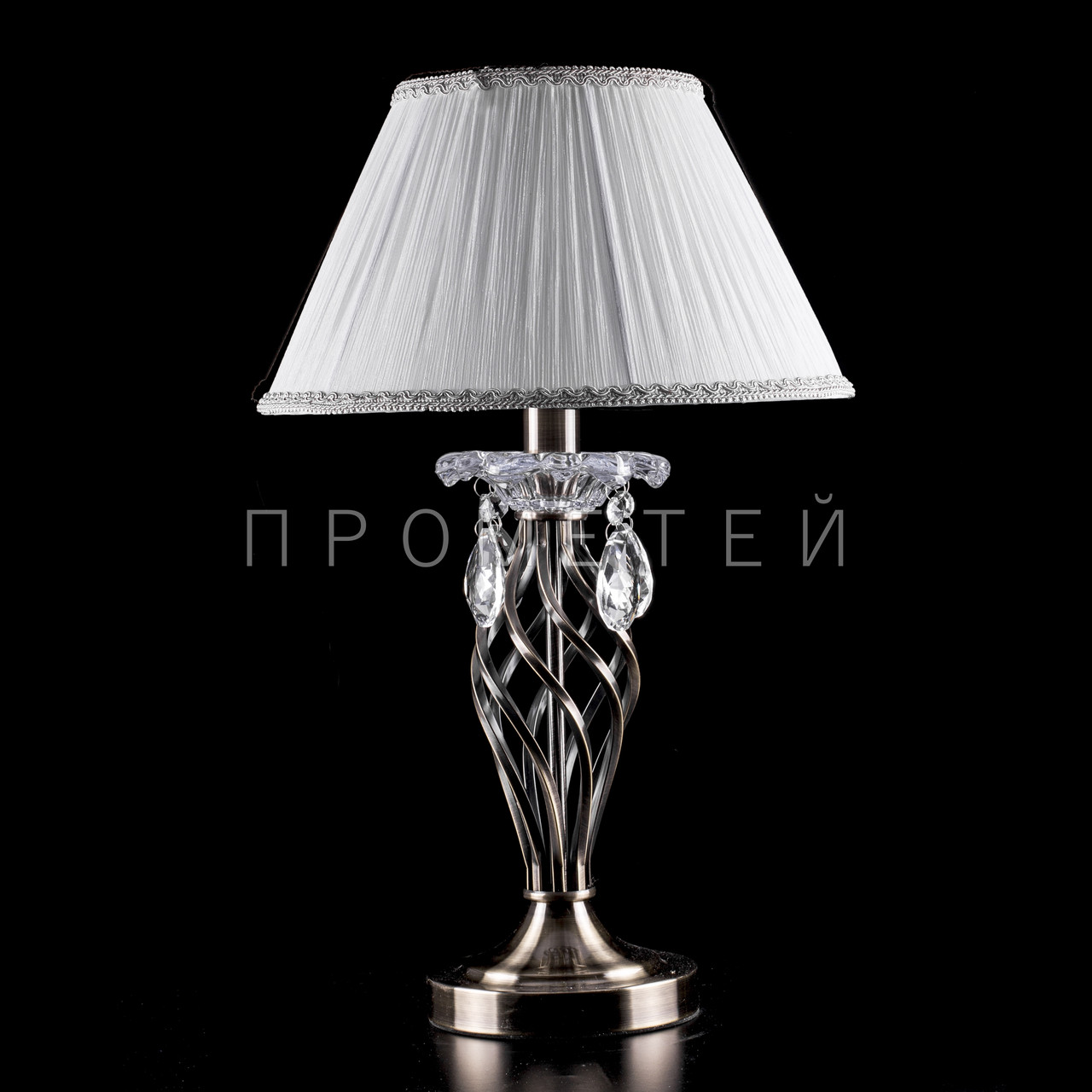 

Настольная лампа с абажуром (античная бронза) P13-RM1001/1T/AB