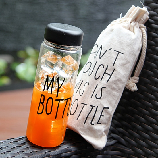 

БУТЫЛКА MY BOTTLE + чехол, Бутылочки для воды