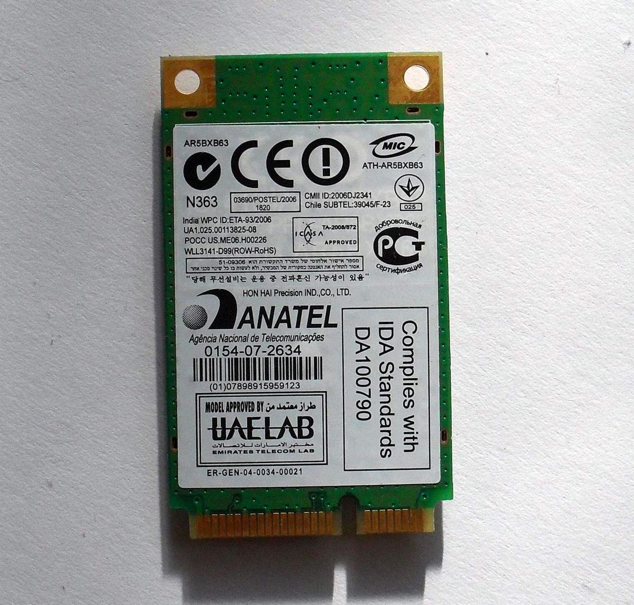 wireless driver for atheros ar5bdt92